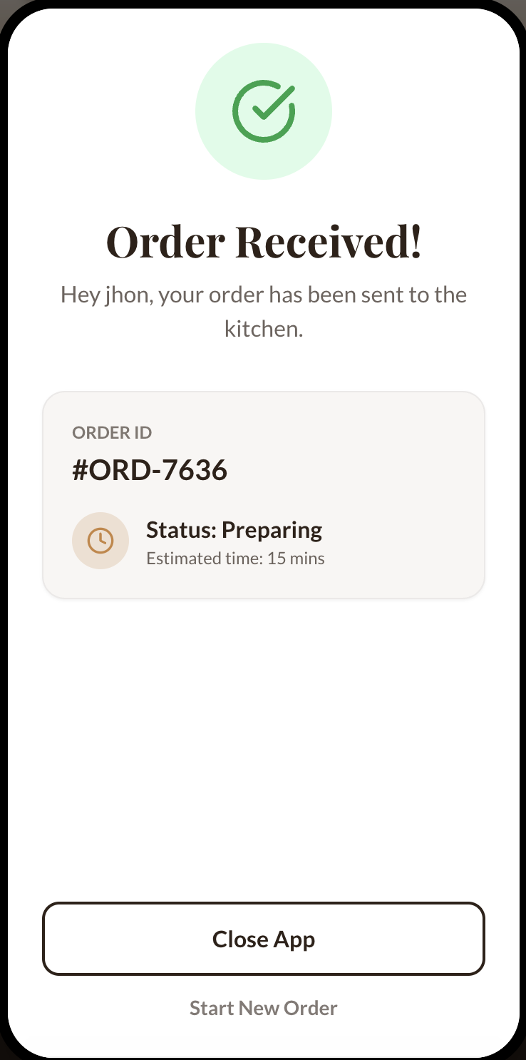 Order Confirmed